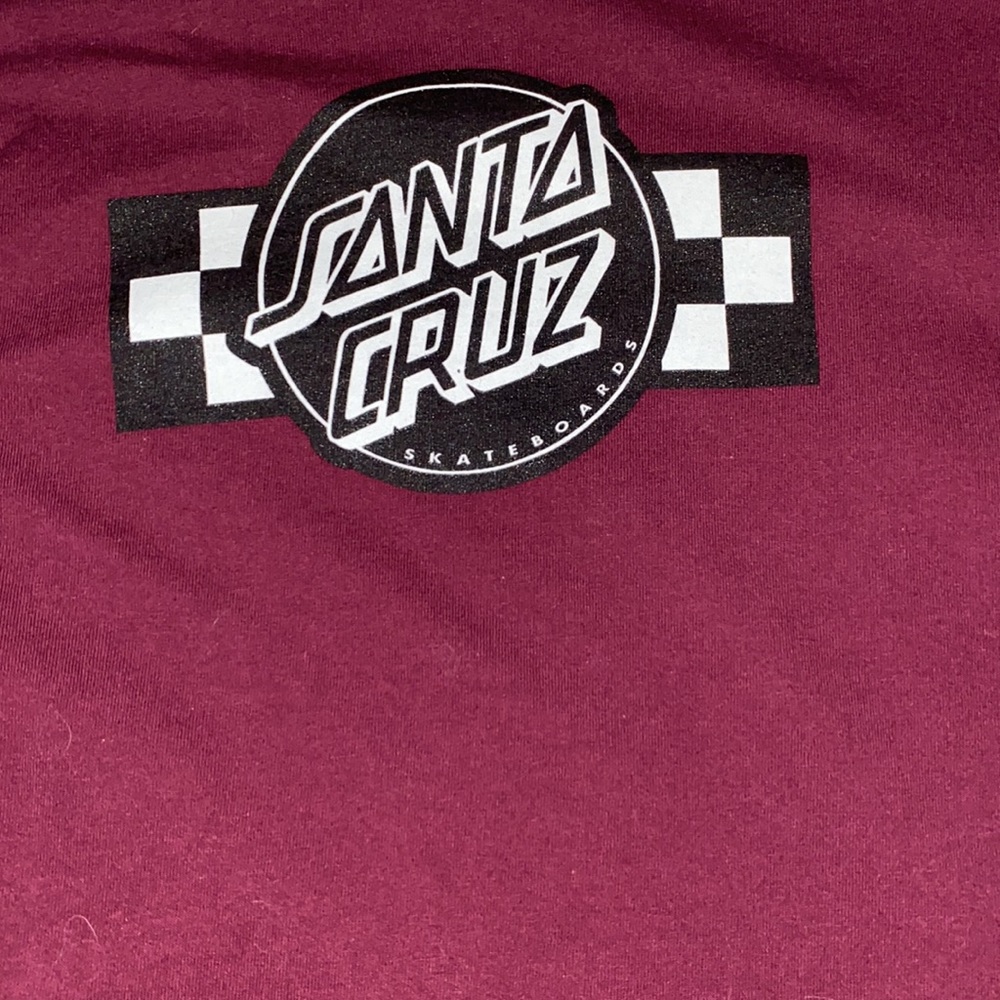 Mens Santa Cruz Contest Long Sleeve T-Shirt Marron - Picture 6 of 6
